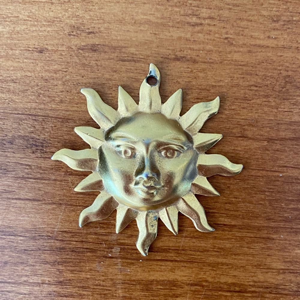 Radiant Gold Sunburst Pendant